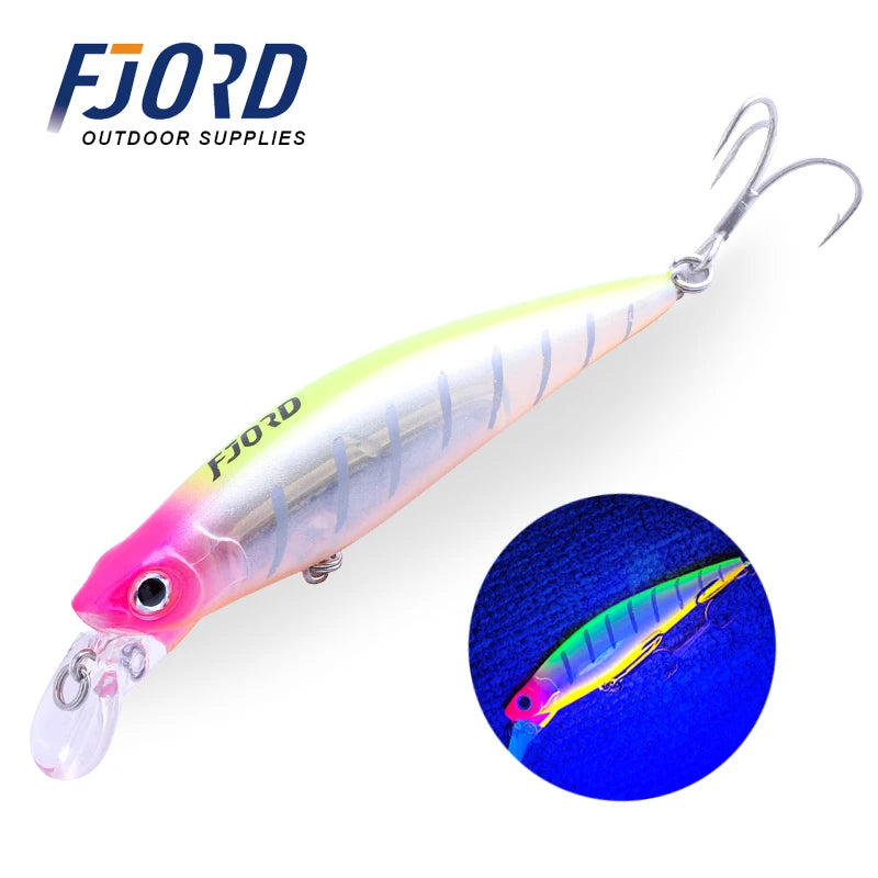 High Quality Sinking Minnow 90Mm 31G Laser Hard Professional Seawater Swimbait Artificial Bait Equipped Pesca Fishing Lure