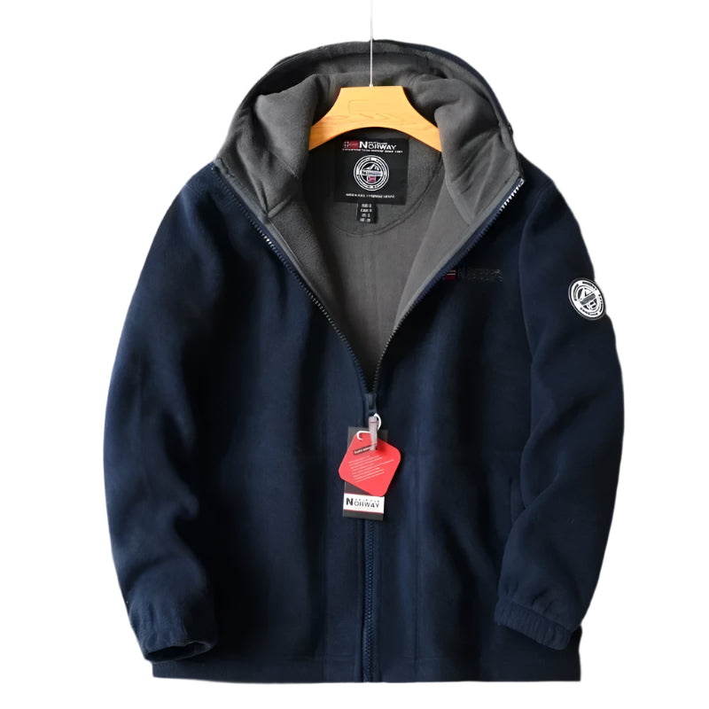 Export to Norway: Single Foreign Trade Fleece Jacket with Added Velvet and Thickened Outdoor Double-Layer High-Density Men'S