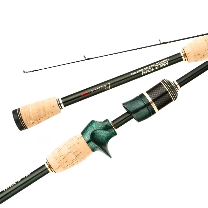 Spinning Casting Carbon Fishing Rod 4-5 Sections 1.8M/2.1M/2.4M Portable Travel Rod Spinning Fishing Rods Fishing Tackle