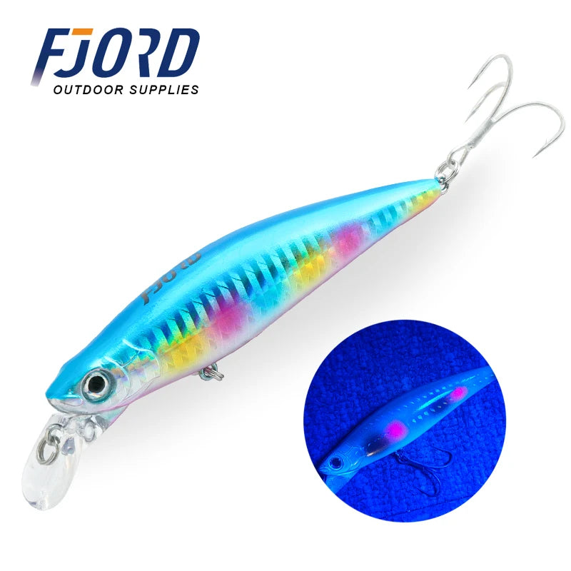 High Quality Sinking Minnow 90Mm 31G Laser Hard Professional Seawater Swimbait Artificial Bait Equipped Pesca Fishing Lure