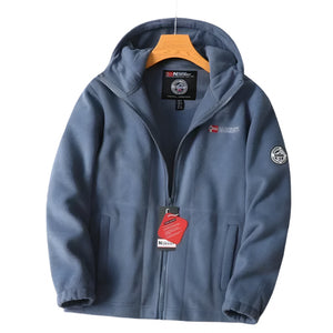 Export to Norway: Single Foreign Trade Fleece Jacket with Added Velvet and Thickened Outdoor Double-Layer High-Density Men'S