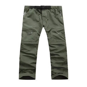 Men Quick Dry Outdoor Pants Removable Hiking&Camping Pants Male Summer Breathable Hunting&Climbing Pants S-XXXL 4 Color