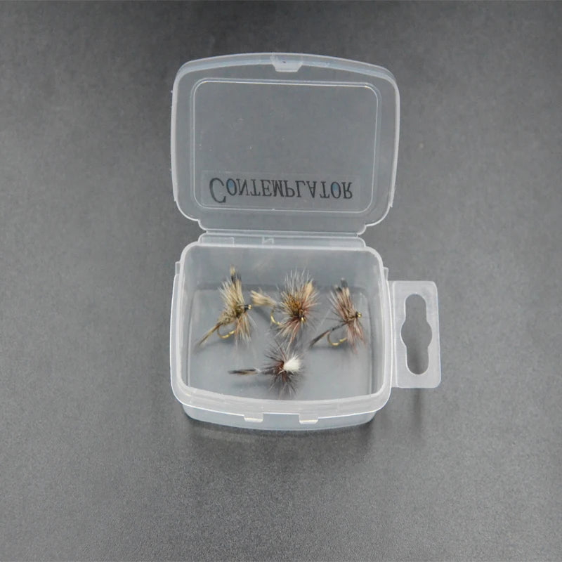 4Styles 14#16# Adam Series Flies 5Pcs/Box Quintessential Dry Fly Adam Parachute Wulff Irrestible Fly Fishing Lures