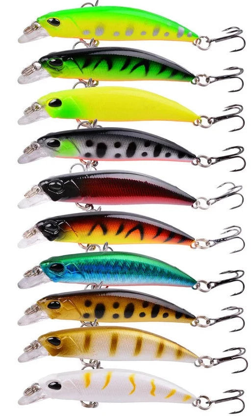 3/5/8 Pcs of Random Fishing Lure Set High Quality Swimming Bait Minnow Mini Crank Wobble Bait Crankbait Artificial Bait