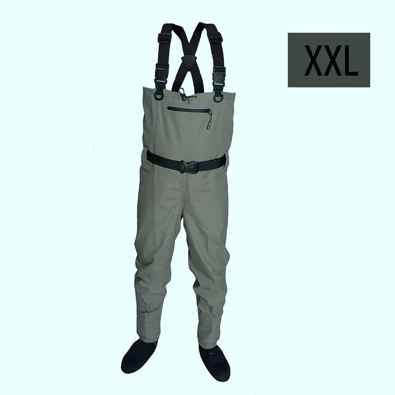 Fly Fishing Children to Adults Waders Neoprene Foot for Men Raft Hunting Quick-Dry Waterproof and Breathable