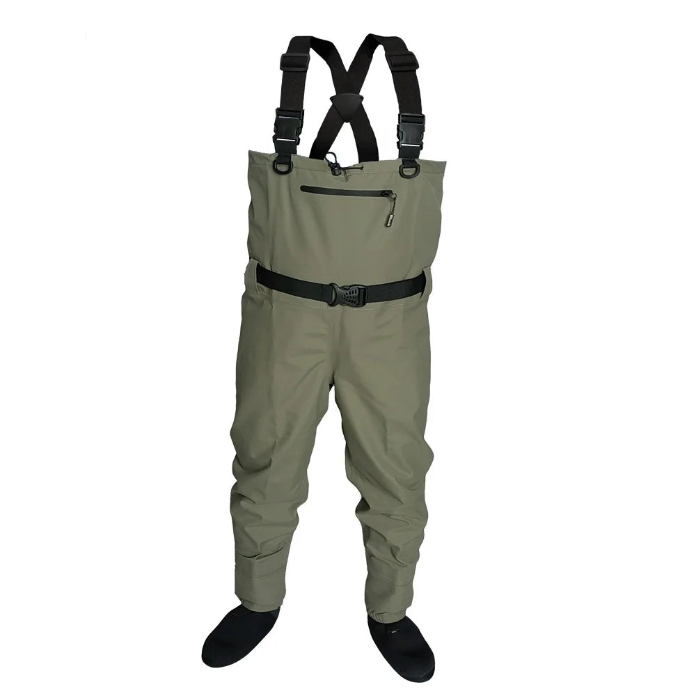 Fly Fishing Children to Adults Waders Neoprene Foot for Men Raft Hunting Quick-Dry Waterproof and Breathable