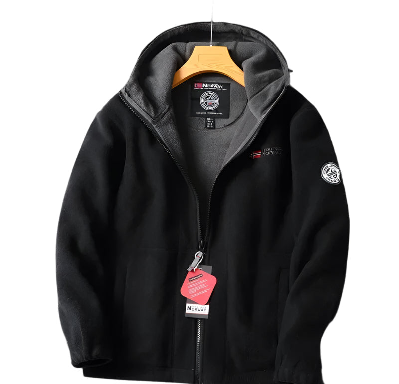 Export to Norway: Single Foreign Trade Fleece Jacket with Added Velvet and Thickened Outdoor Double-Layer High-Density Men'S