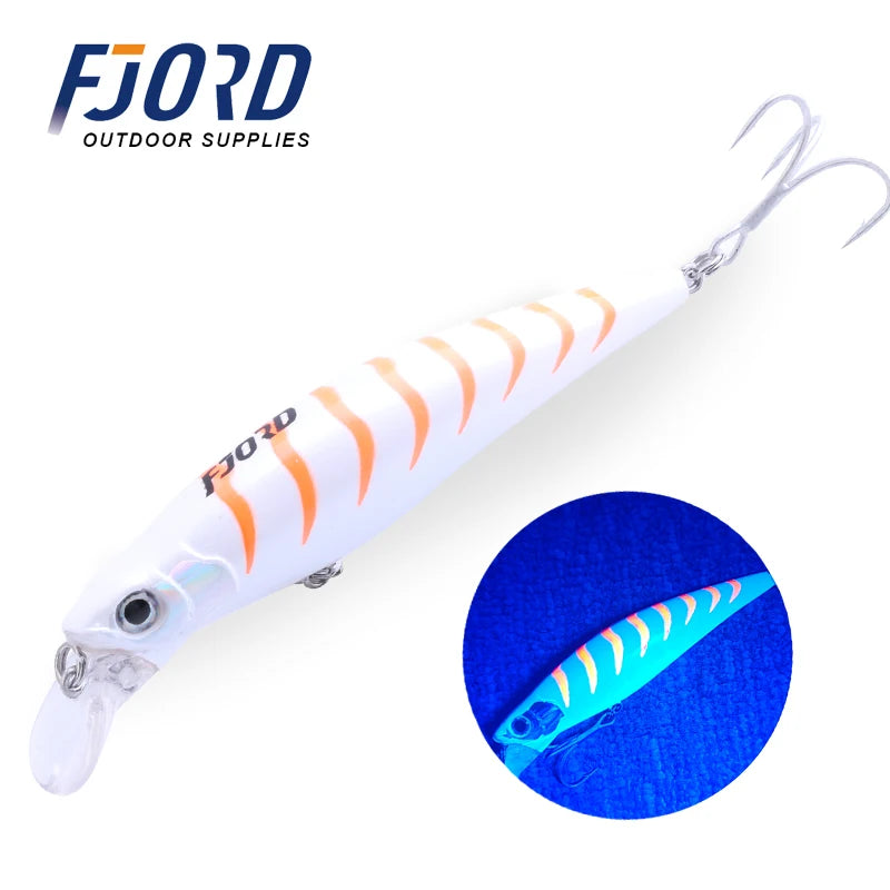 High Quality Sinking Minnow 90Mm 31G Laser Hard Professional Seawater Swimbait Artificial Bait Equipped Pesca Fishing Lure