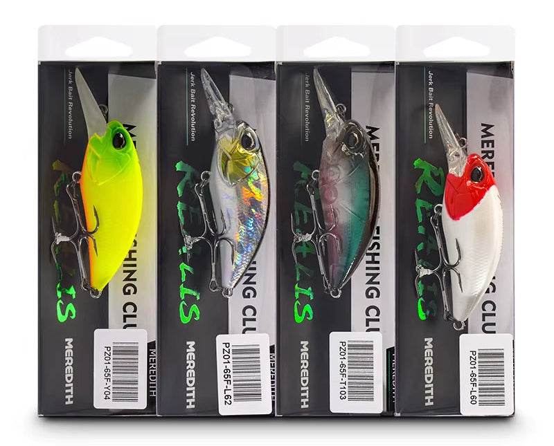 JERK CRANK M65 Floating 14G Hot Model Fishing Lure Hard Bait 11Color Wobbler Crank Quality Professional Depth 2.0-2.5M