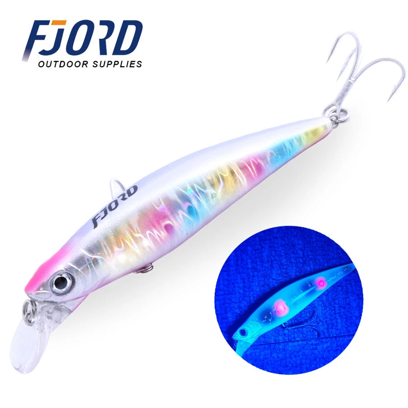 High Quality Sinking Minnow 90Mm 31G Laser Hard Professional Seawater Swimbait Artificial Bait Equipped Pesca Fishing Lure