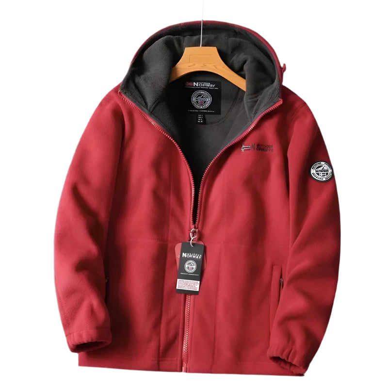 Export to Norway: Single Foreign Trade Fleece Jacket with Added Velvet and Thickened Outdoor Double-Layer High-Density Men'S