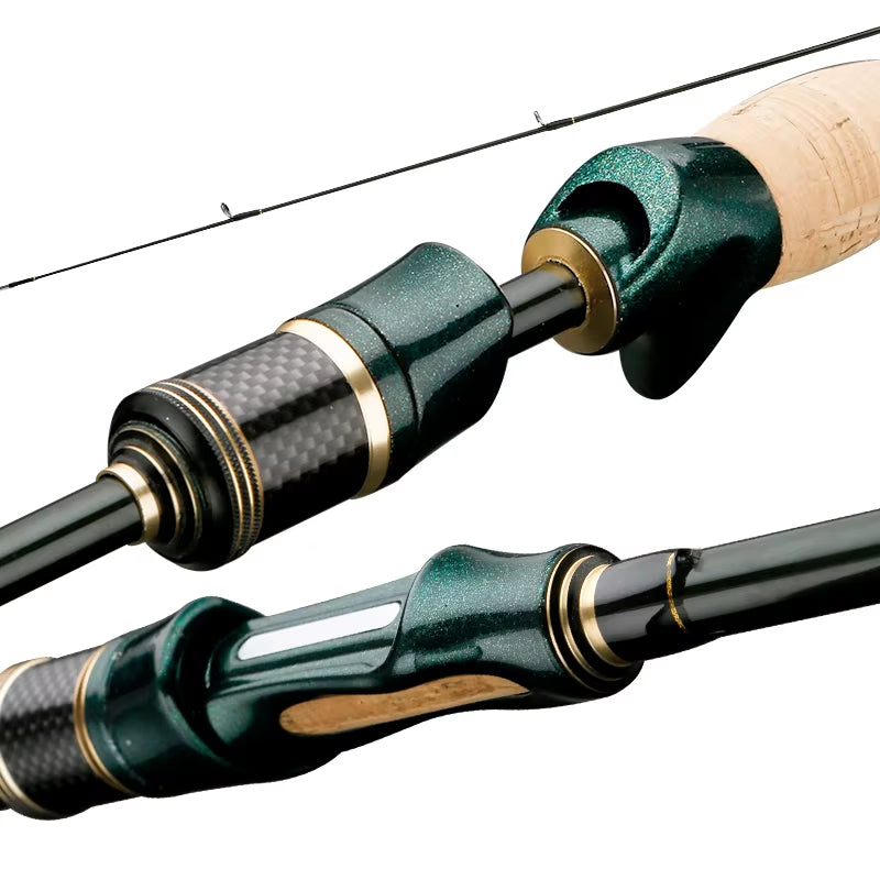 Spinning Casting Carbon Fishing Rod 4-5 Sections 1.8M/2.1M/2.4M Portable Travel Rod Spinning Fishing Rods Fishing Tackle